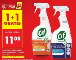Biedronka Spray do czyszczenia CIF Cleanboost 750ml oferta