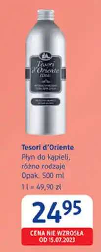 dm drogerie markt Tesori d'Oriente Płyn do kąpieli oferta