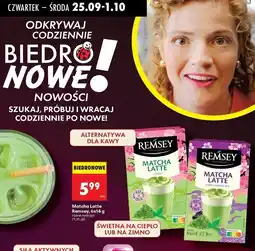 Biedronka Herbata matcha latte czarny bez Remsey oferta