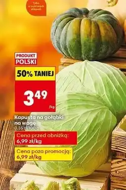 Biedronka Kapusta na gołąbki polska oferta