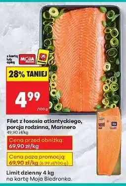 Biedronka Filet z łososia atlantyckiego Marinero oferta