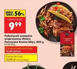 Biedronka Pulled pork wolno gotowane Kraina Mięs oferta