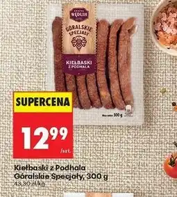 Biedronka Kiełbaski z podhala Kraina Wędlin Góralskie Specjały oferta