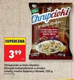 Biedronka Chrupki chrupcioki o smaku rolady modry kapusty i klusek Eurosnack oferta