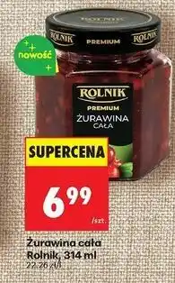 Biedronka Żurawina cała Rolnik Premium oferta