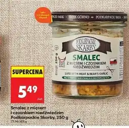 Biedronka Smalec z mięsem i czosnkiem Podkarpackie Skarby oferta