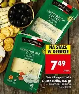 Biedronka Gorgonzola łagodna Gustobello oferta