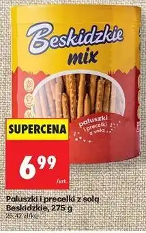 Biedronka Mix paluszki i precelki z solą Aksam Beskidzkie oferta