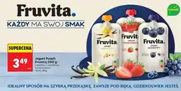 Biedronka Jogurt truskawkowy w saszetce Fruvita oferta