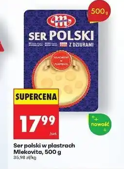Biedronka Ser polski z dziurami Mlekovita oferta