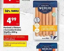 Biedronka Parówki z filetem kurczaka Kraina Wędlin oferta