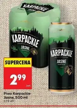 Biedronka Piwo Karpackie Jasne oferta