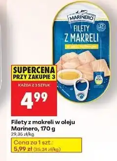Biedronka Filet z makreli w oleju roślinnym Marinero oferta