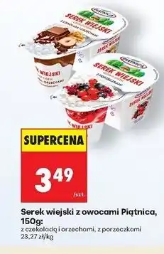 Biedronka Serek wiejski z czekoladą i orzechami Piątnica oferta