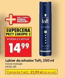 Biedronka Lakier do włosów Taft Ultimate oferta