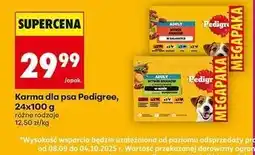 Biedronka Karma dla psa wybór smaków w sosie Pedigree oferta