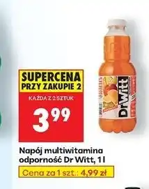 Biedronka Napój odporność multiwitamina Dr Witt Premium oferta