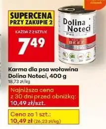 Biedronka Karma dla psów bogata w wołowinę Dolina Noteci Premium oferta