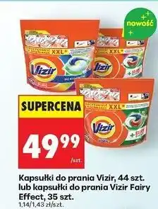 Biedronka Kapsułki większa siła odplamiania Vizir All In One Pods oferta