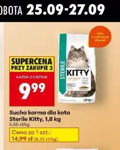 Biedronka Karma dla kota sterile Kitty oferta