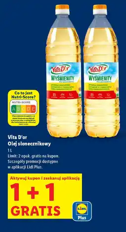 Lidl Vita D'or Olej słonecznikowy oferta