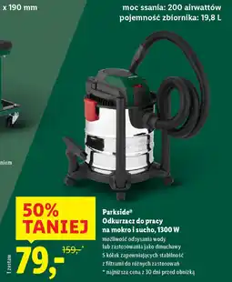 Lidl Parkside Odkurzacz do pracy na mokro i sucho, 1300 W oferta
