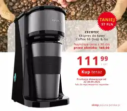 Poczta Polska CECOTEC Ekspres do kawy Coffee 66 Drop & Go oferta