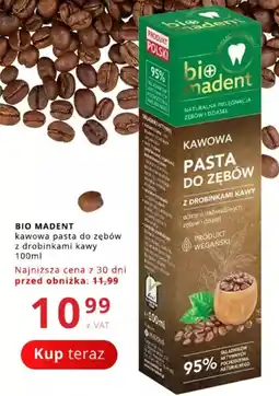 Poczta Polska BIO MADENT kawowa pasta do zębów z drobinkami kawy oferta