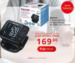Poczta Polska Beurer Ciśnieniomierz nadgarstkowy BC54BT z bluetooth oferta