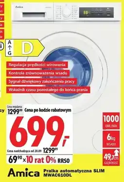 Media Expert Pralka Amica oferta