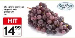 Intermarche Winogrono czerwone bezpestkowe SAN LUCAR luz oferta