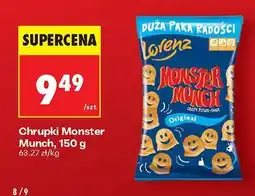 Biedronka Chrupki Monster Munch Lorenz oferta