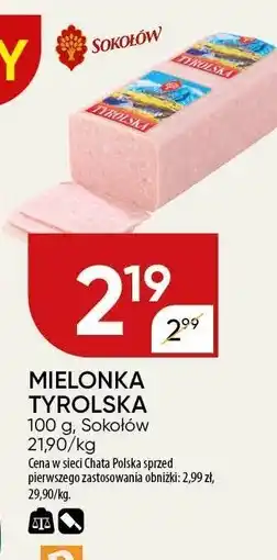 Chata Polska Mielonka tyrolska 100g Sokołów oferta
