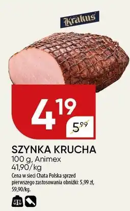 Chata Polska Szynka krucha 100g Animex oferta