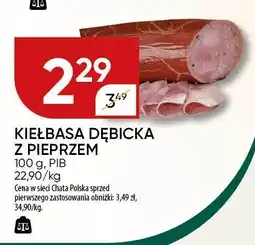 Chata Polska Kielbasa dębicka z pieprzem 100g Pib oferta