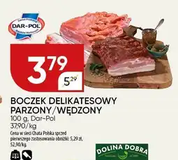 Chata Polska Boczek delikatesowy parzony/wędzony 100g Dar-Pol oferta