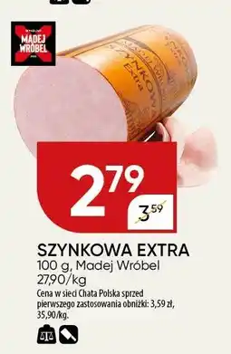 Chata Polska Szynkowa extra 100g Madej Wróbel oferta