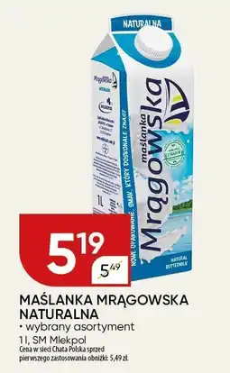 Chata Polska Maślanka Mrągowska naturalna 1l SM Mlekpol oferta