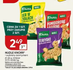 Chata Polska Nudle Knorr wybrany asortyment 61-76 g Unilever oferta