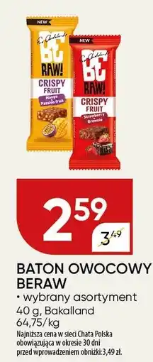 Chata Polska Baton owocowy BeRAW oferta