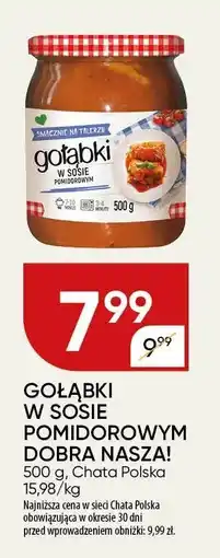 Chata Polska Gołąbki w sosie pomidorowym Dobra Nasza! Chata Polska oferta