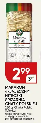 Chata Polska Makaron 4-jajeczny niteczki Spiżarnia Chaty Polskiej Chata Polska oferta