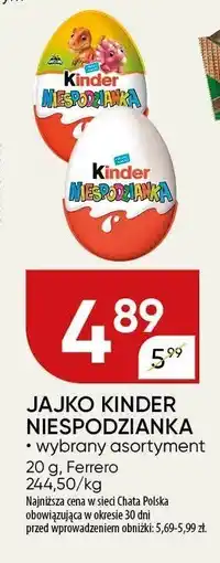 Chata Polska Jajko Kinder Niespodzianka Ferrero oferta