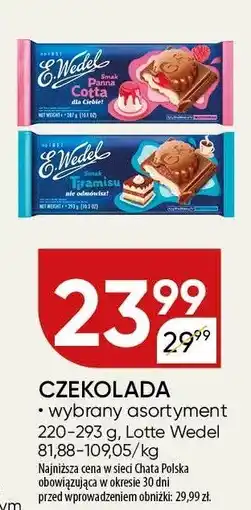 Chata Polska Czekolada Wedel Lotte Wedel oferta