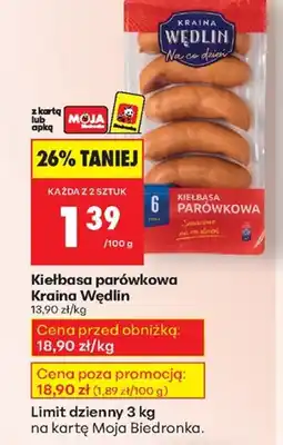 Biedronka Kiełbasa Kraina Wędlin oferta