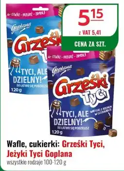 Eurocash Wafle, cukierki: Grześki Tyci, Jeżyki Tyci Goplana oferta