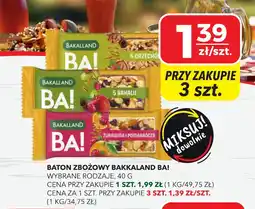 Top Market Baton zbożowy bakkaland ba! oferta