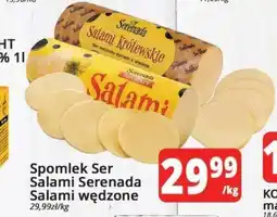 Szyneczka Spomlek Ser Salami Serenada Salami wędzone oferta