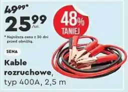 Biedronka Kable rozruchowe, typ 400A, 2,5 m oferta