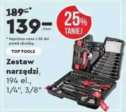 Biedronka Zestaw narzędzi, 194 el., 1/4, 3/8 oferta
